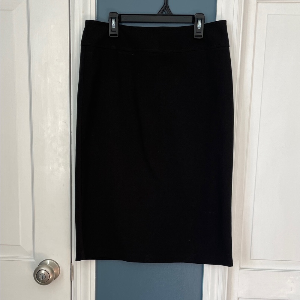 Forever 21 Black Pencil‎ Skirt Knee Length Career Office Wear Size Large
